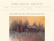 Tablet Screenshot of iowapastelsociety.org
